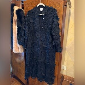 NWT, J.Marie Collection, Seraphina Black Lace Long Sleeve Dress